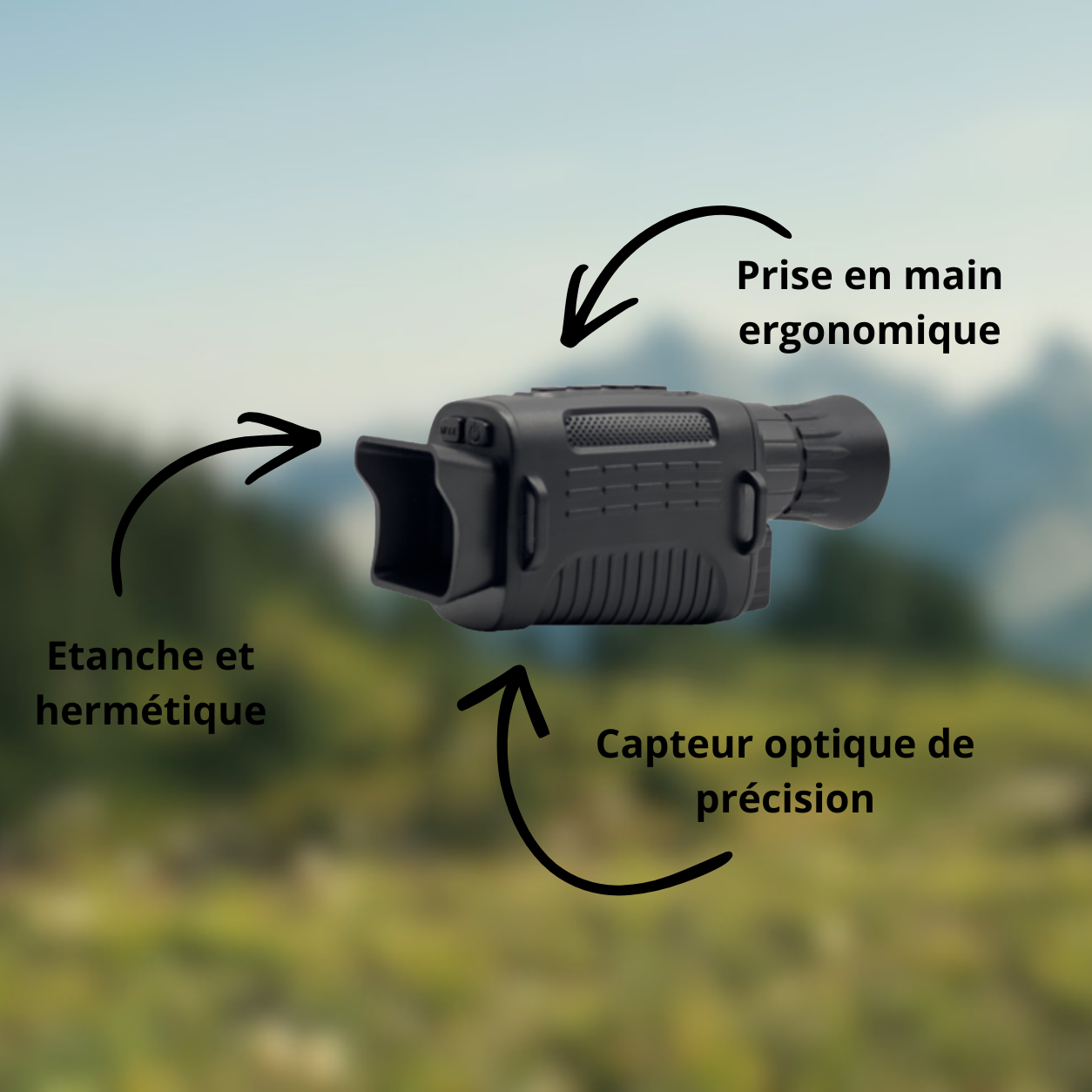 Monoculaire de Vision Nocturne HD Étanche
