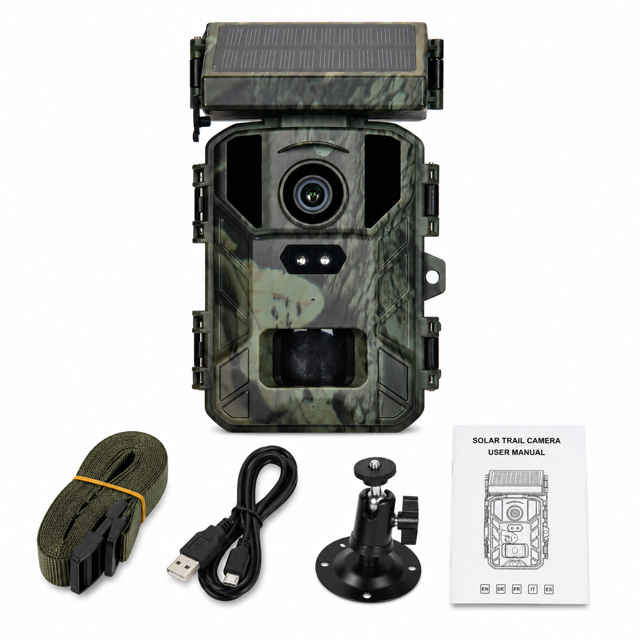 Caméra de Chasse Solaire 4K