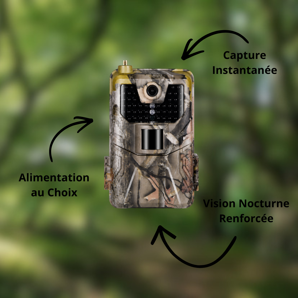 Caméra de Chasse Infrarouge Invisible